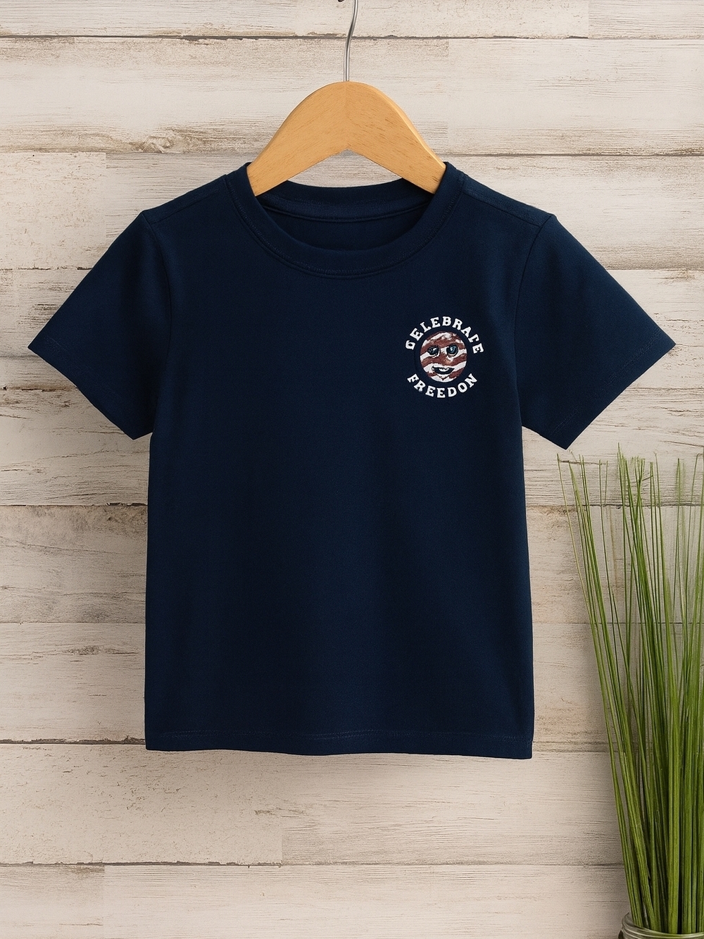 Celebrate It Navy 'Celebrate Freedom' Short Sleeve Tee